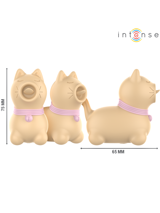 INTENSE ESTIMULADOR PUPPY LENGUA ROTADORA 360º PARA CLITORIS AMARILLO